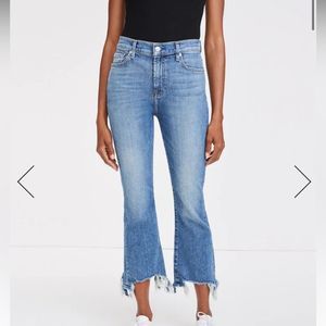 7 For All Mankind High-Waist Slim Kick Jeans - Sloane Vintage Wash